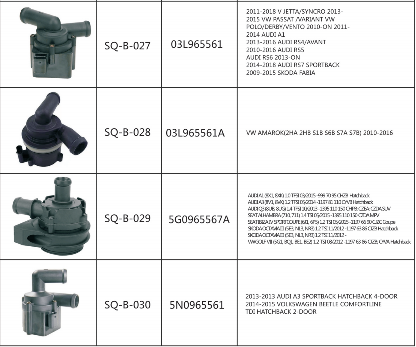 161A0-29015 161A0-39025 electronic brushless  Water pump for Toy ota prius belectric gas DOHC naturally aspirated full range